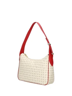 BORSA A SPALLA DONNA - POLLINI AVORIO-ROSSO - TE8552PP0OQ11