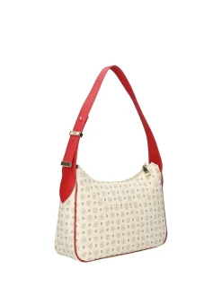BORSA A SPALLA DONNA - POLLINI AVORIO-ROSSO - TE8552PP0OQ11
