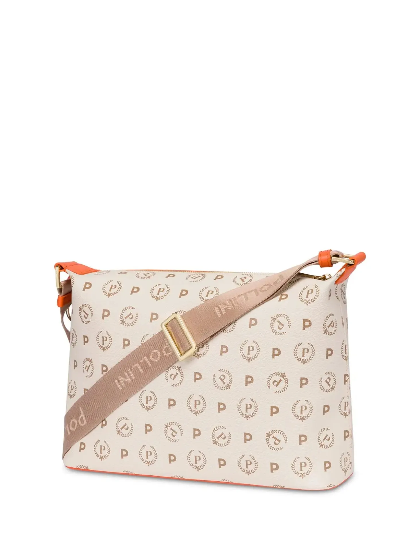 BORSA A SPALLA DONNA - POLLINI AVORIO-ARANCIO - TE8400PP02Q1Y