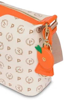 BORSA A SPALLA DONNA - POLLINI AVORIO-ARANCIO - TE8400PP02Q1Y