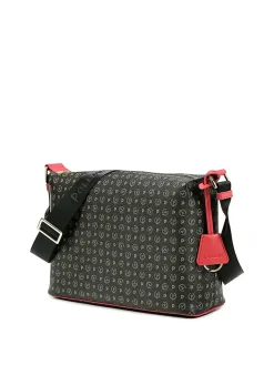 BORSA A SPALLA DONNA - POLLINI NERO-ROSSO - TE8400PP02Q11