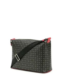 BORSA A SPALLA DONNA - POLLINI NERO-ROSSO - TE8400PP02Q11