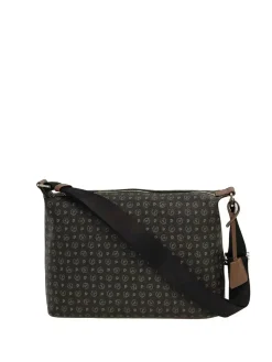 BORSA A SPALLA DONNA - POLLINI NERO-MARRONE - TE8400PP02Q11