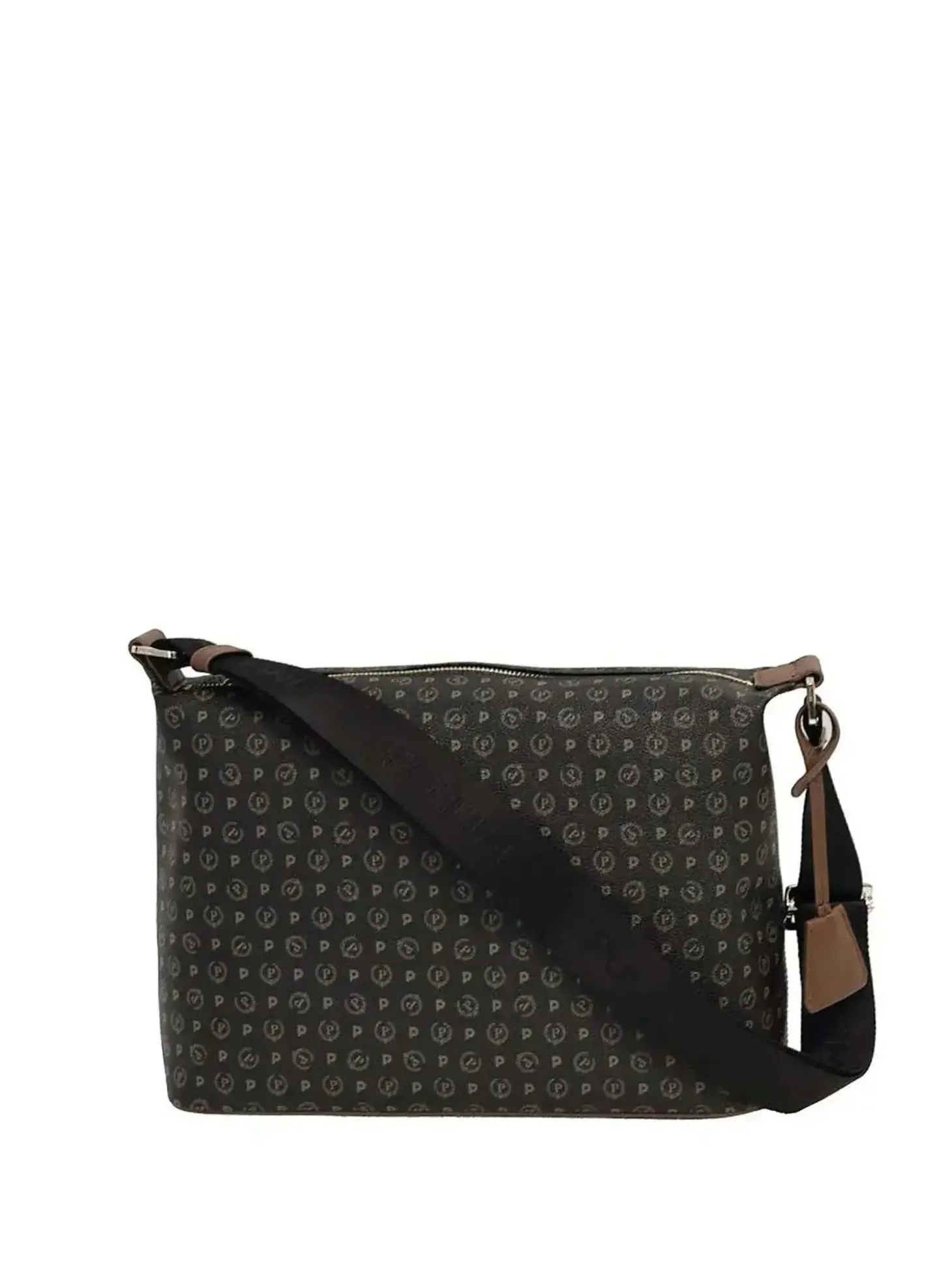BORSA A SPALLA DONNA - POLLINI NERO-MARRONE - TE8400PP02Q11