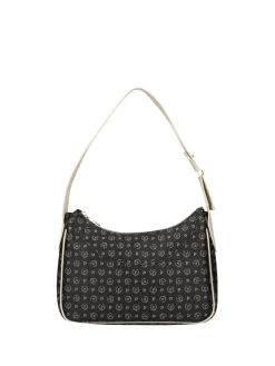 BORSA A SPALLA DONNA - POLLINI NERO-AVORIO - TE8552PP0OQ11