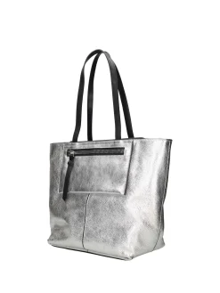 BORSA A SPALLA DONNA - REBELLE ARGENTO - REB0174 P0016