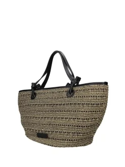 BORSA A SPALLA DONNA - REBELLE NERO-BIANCO - REB0212 T0022