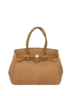 BORSA A SPALLA DONNA - SAVE MY BAG CAMEL - S62-MISS-L-FUL