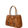 BORSA A SPALLA DONNA - SAVE MY BAG CUOIO - S62-SELENA-L-EMU