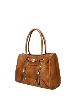 BORSA A SPALLA DONNA - SAVE MY BAG CUOIO - S62-SELENA-L-EMU