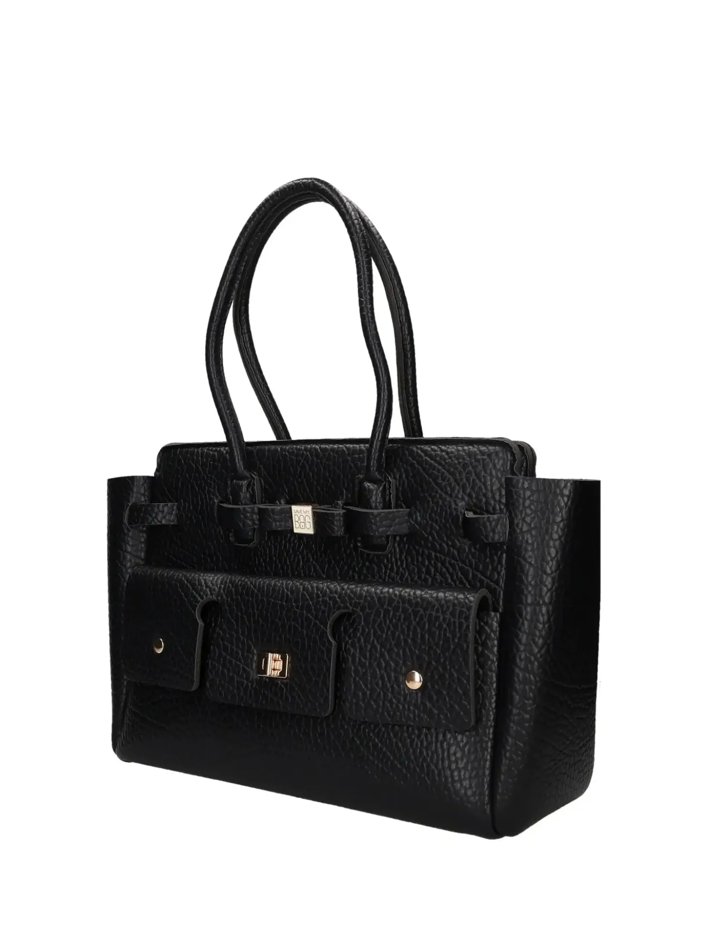 BORSA A SPALLA DONNA - SAVE MY BAG NERO - S62-CLARA-L-PUB