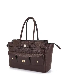 BORSA A SPALLA DONNA - SAVE MY BAG MARRONE - S62-CLARA-L-PUB