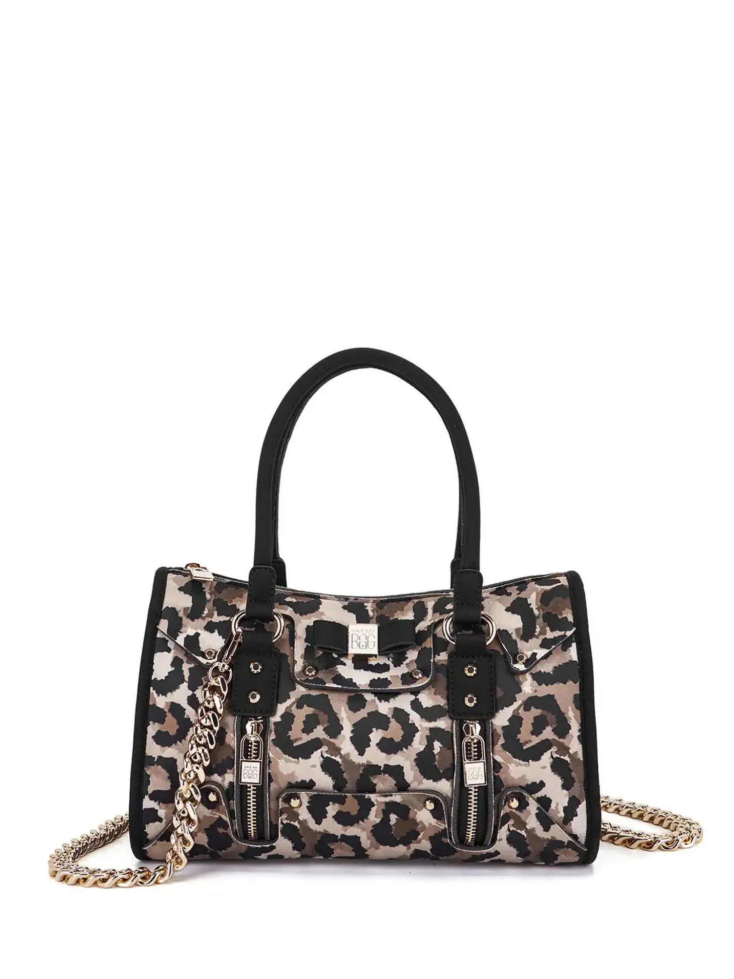 BORSA A SPALLA DONNA - SAVE MY BAG LEOPARDO - S62-SELENA-M-LY