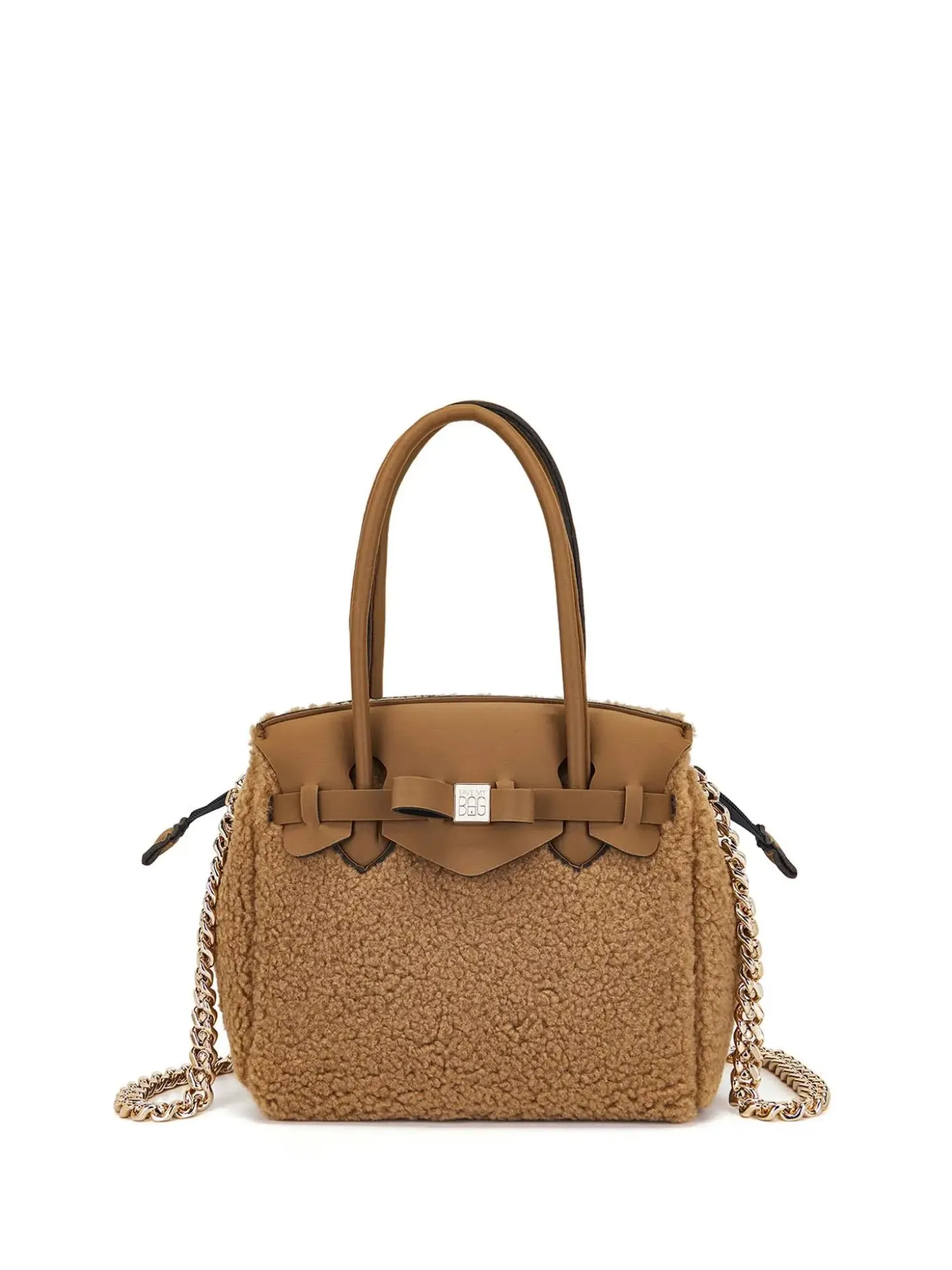 BORSA A SPALLA DONNA - SAVE MY BAG CAMEL - S62-MISS-M-FUL