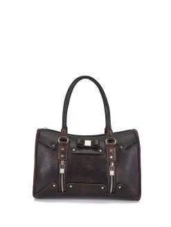 BORSA A SPALLA DONNA - SAVE MY BAG MARRONE - S62-SELENA-L-EMU
