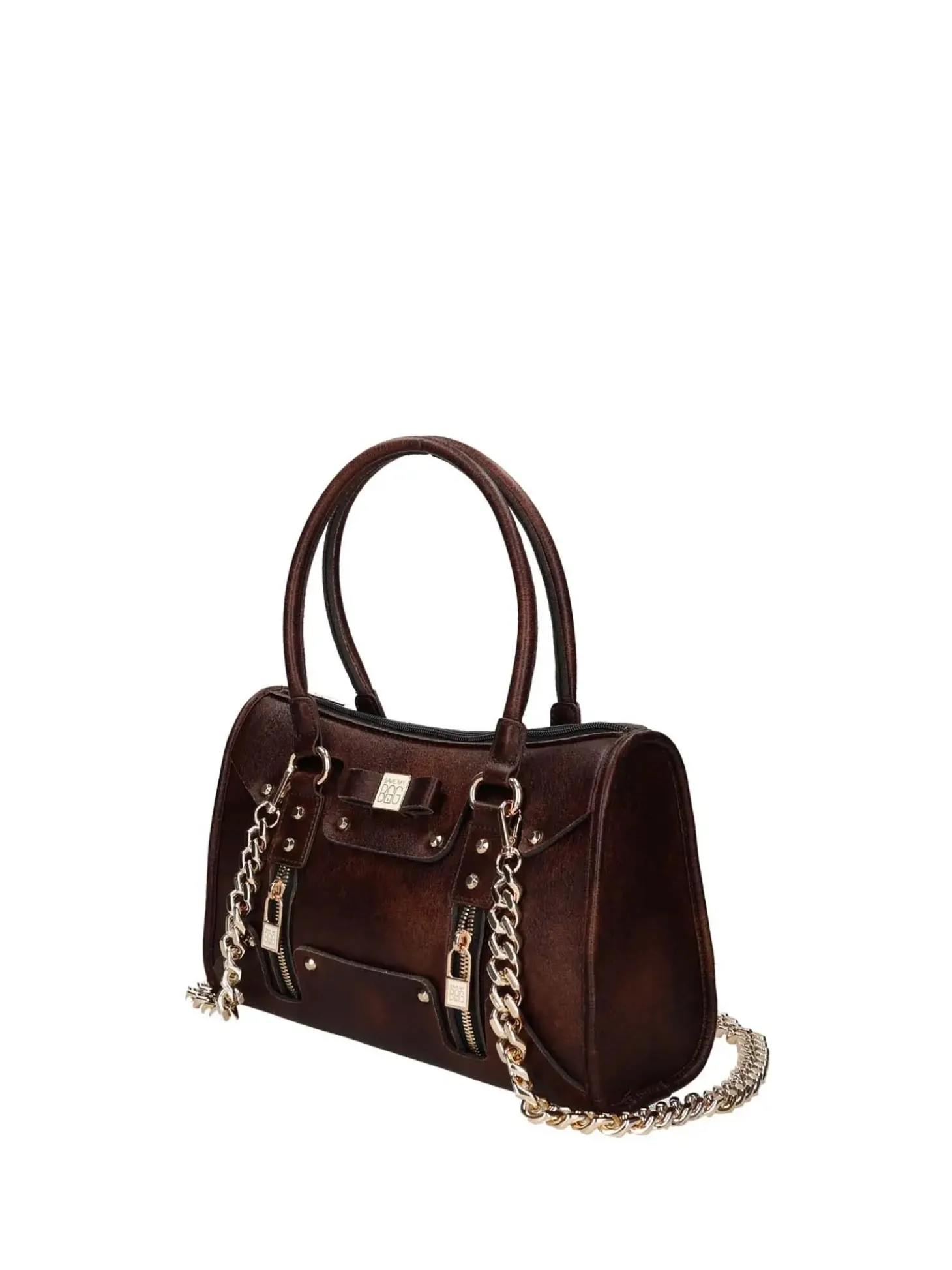 BORSA A SPALLA DONNA - SAVE MY BAG MARRONE - S62-SELENA-M-EMU