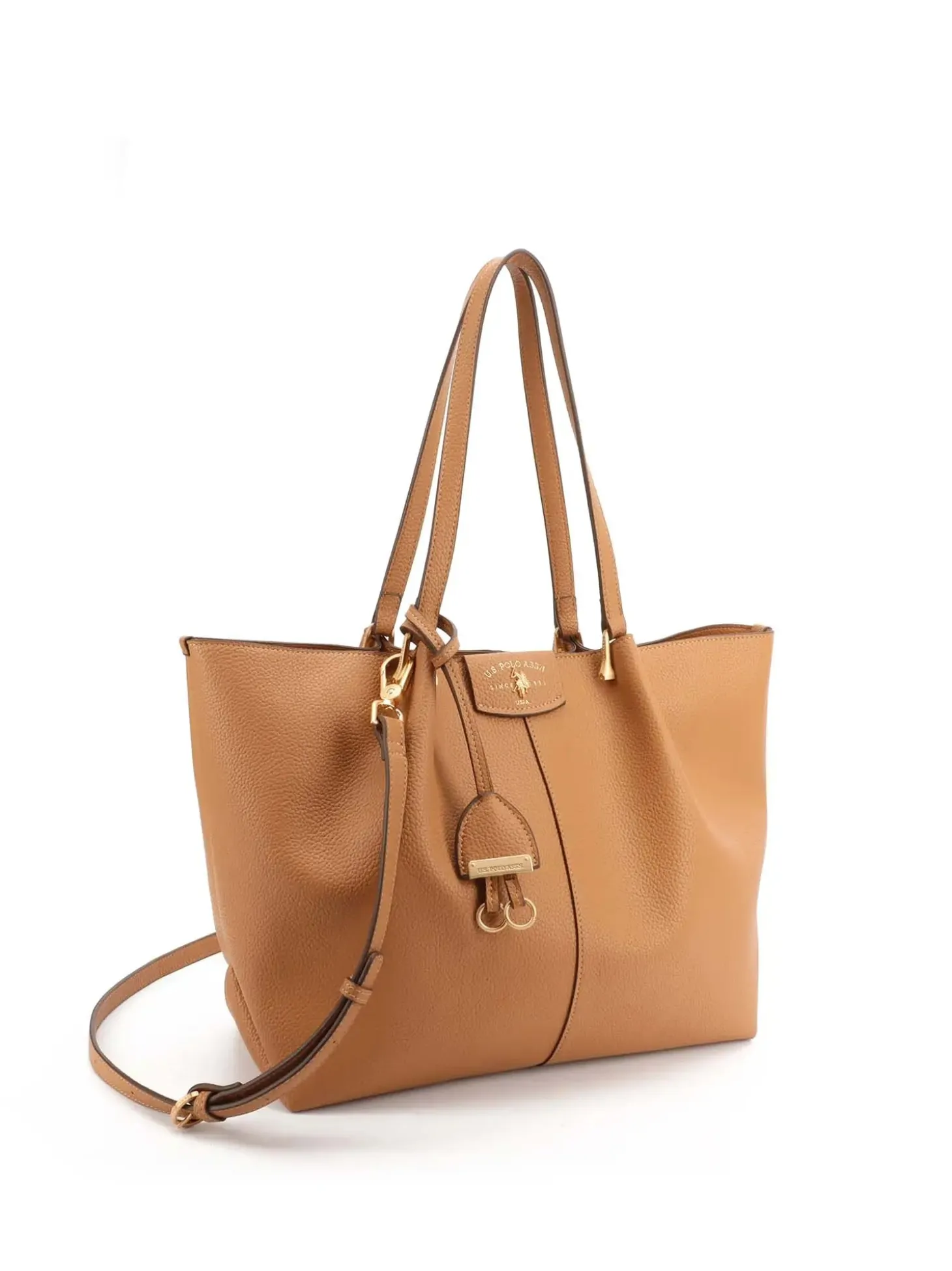 BORSA A SPALLA DONNA - US POLO ASSN. CAMEL - BEU3R9063WVP