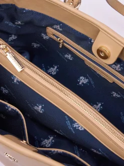 BORSA A SPALLA DONNA - US POLO ASSN. BEIGE - BIU4B8935WVP