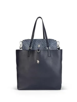 BORSA A SPALLA DONNA - US POLO ASSN. NAVY - BEUM08706WVP