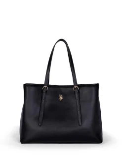 BORSA A SPALLA DONNA - US POLO ASSN. NERO - BIU4B8935WVP