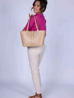 BORSA A SPALLA DONNA - US POLO ASSN. POLVERE - BEUMF9044WVP