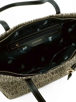BORSA A SPALLA DONNA - US POLO ASSN. NERO - BEUJG9131WZC