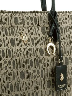 BORSA A SPALLA DONNA - US POLO ASSN. NERO - BEUJG9131WZC