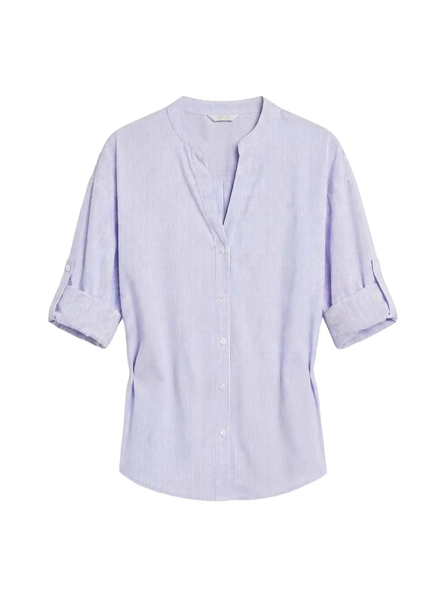 CAMICIA DONNA - GAUDI JEANS BIANCO-AZZURRO - 611BD45031