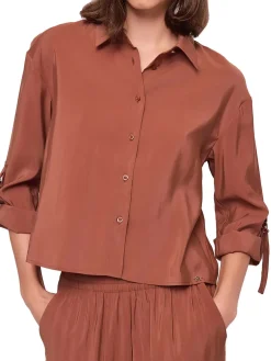 CAMICIA DONNA - GAUDI JEANS CAFFE - 611BD45004