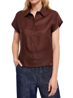 CAMICIA DONNA - GAUDI JEANS MARRONE - 611BD45024