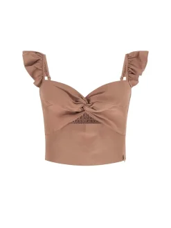 CAMICIA DONNA - GUESS APPAREL COGNAC - W6GH92 W2383