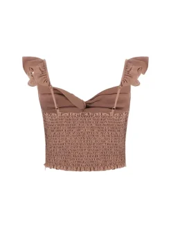 CAMICIA DONNA - GUESS APPAREL COGNAC - W6GH92 W2383