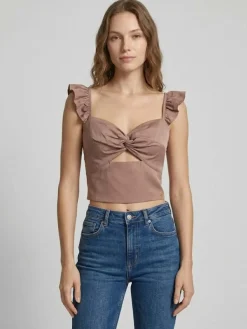 CAMICIA DONNA - GUESS APPAREL COGNAC - W6GH92 W2383