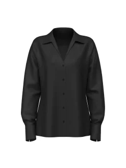 CAMICIA DONNA - GUESS APPAREL NERO - W6YH23 W2946