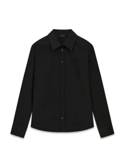 CAMICIA DONNA - GUESS APPAREL NERO - W6YH10 W2752