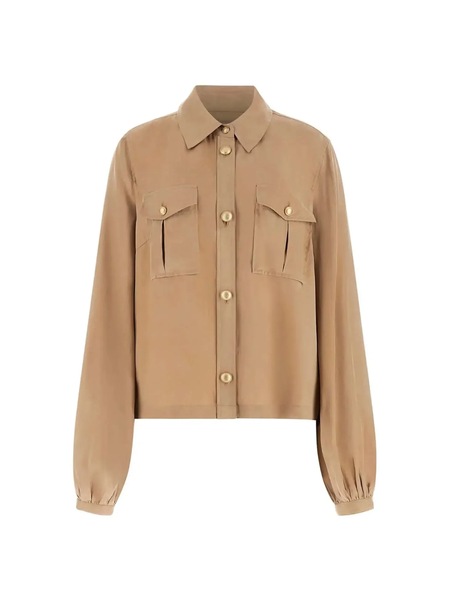 CAMICIA DONNA - GUESS APPAREL SABBIA - W6GH22 W1789
