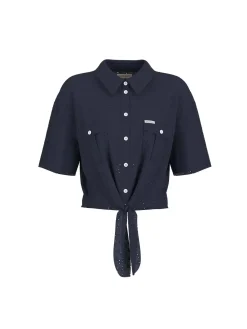 CAMICIA DONNA - GUESS JEANS BLU - W6GHA3 WO331