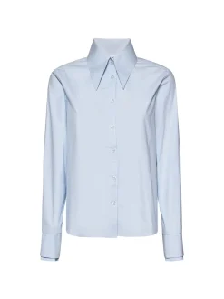 CAMICIA DONNA - SILVIAN HEACH AZZURRO - GPP26166CA