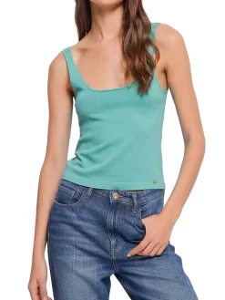 CANOTTA DONNA - GAUDI JEANS BLU - 611BD43002
