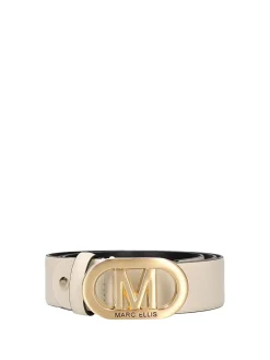 CINTURA DONNA - MARC ELLIS BEIGE-ORO - ME BELT - 175 BX