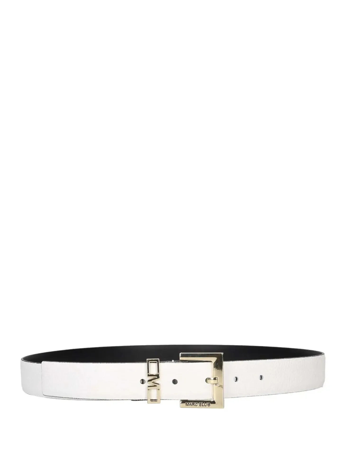 CINTURA DONNA - MARC ELLIS BIANCO-ORO - ME BELT - 170 DO