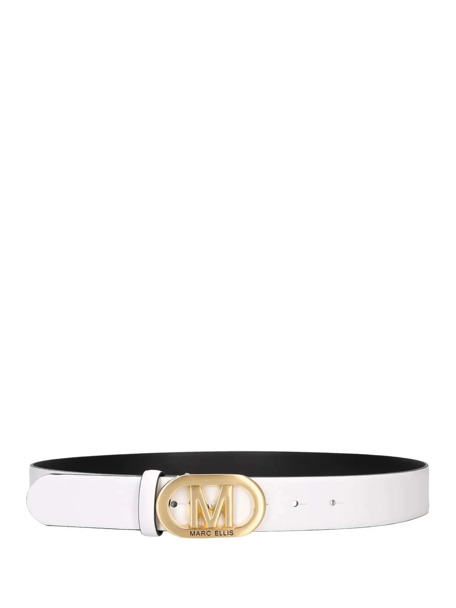 CINTURA DONNA - MARC ELLIS BIANCO-ORO - ME BELT - 175 BX
