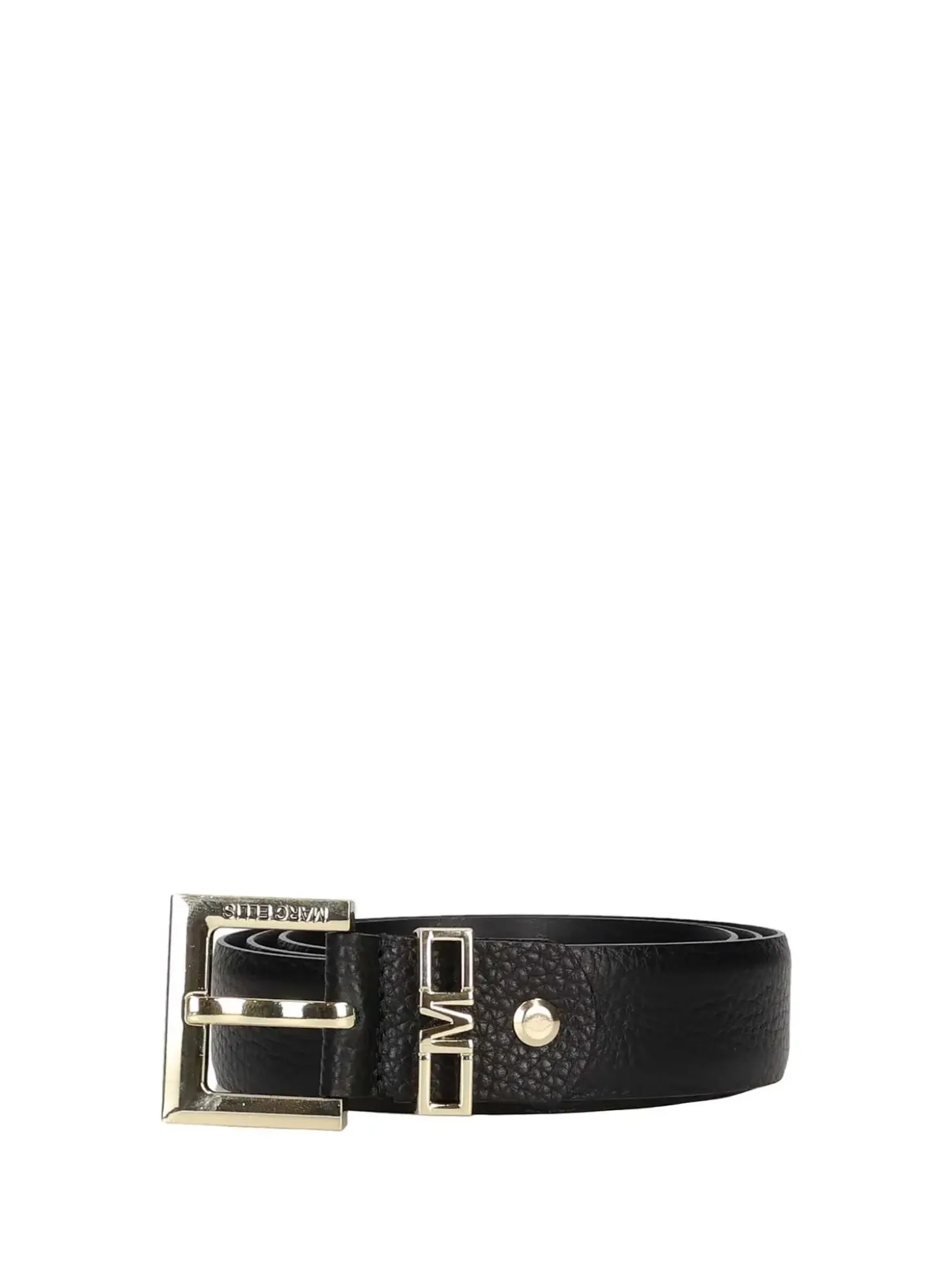 CINTURA DONNA - MARC ELLIS NERO-ORO - ME BELT - 170 DO