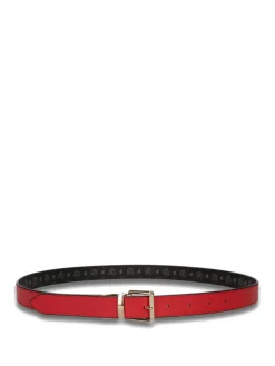 CINTURA DONNA - POLLINI NERO-ROSSO - TE6000PP05Q11
