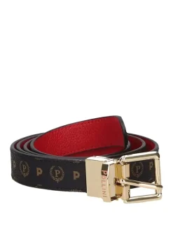 CINTURA DONNA - POLLINI NERO-ROSSO - TE6000PP05Q11