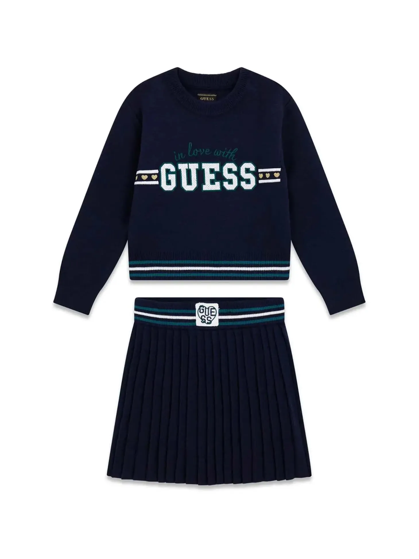 COMPLETO BAMBINA - GUESS KIDS BLU - K6YG02 Z0815