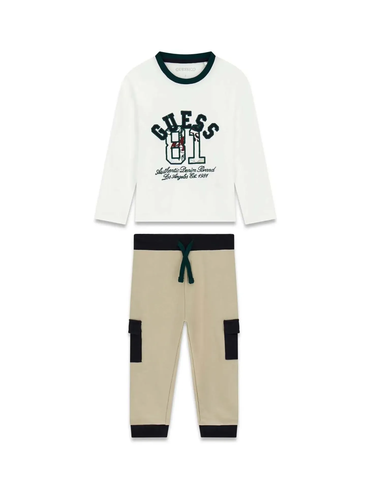 COMPLETO BAMBINO - GUESS KIDS BIANCO - N6YG03 K4079