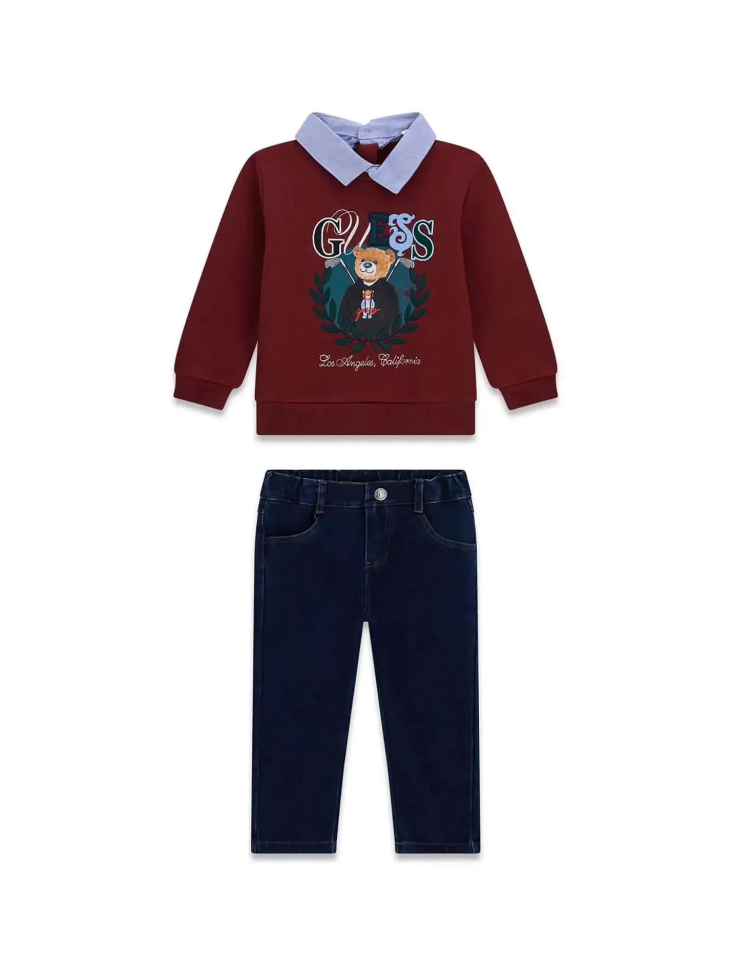 COMPLETO BAMBINO - GUESS KIDS BORDEAUX - N6YG07 K5170