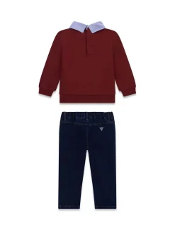 COMPLETO BAMBINO - GUESS KIDS BORDEAUX - N6YG07 K5170
