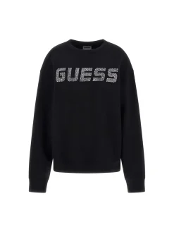 FELPA DONNA - GUESS ATHLEISURE NERO - V4BQ15 K7UW2